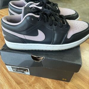 Nike Black and Light Pink Low-Top Sneakers